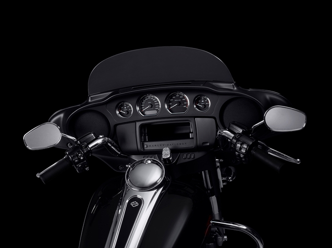 Layout simples do painel do Electra Glide Standard.