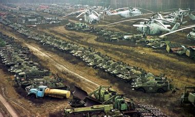 Depósito de veículos de Chernobyl