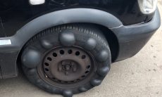 Bolhas no pneu