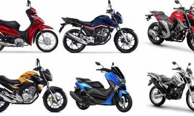 As 20 motos mais vendidas em outubro segundo a Fenabrave