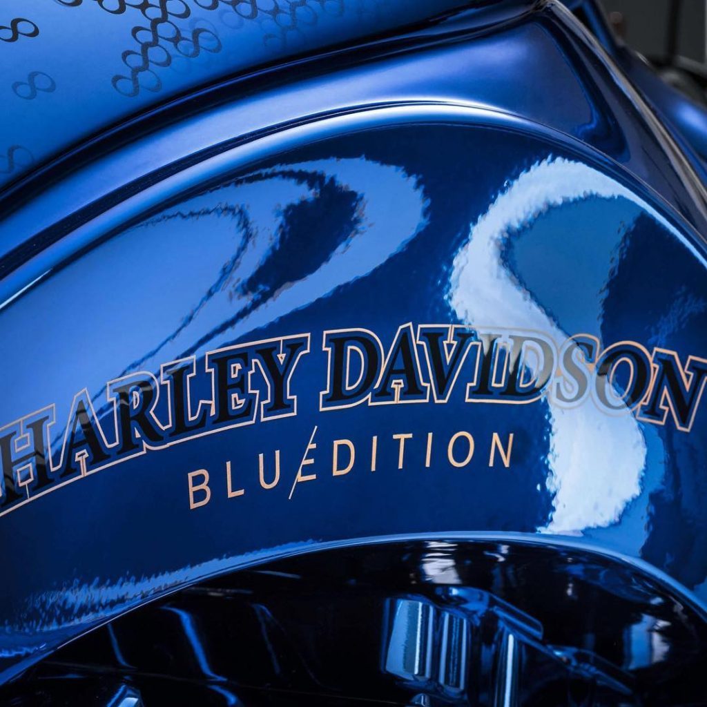 Harley Davidson “Blue Edition” a moto mais cara do mundo. Foto: Divulgação