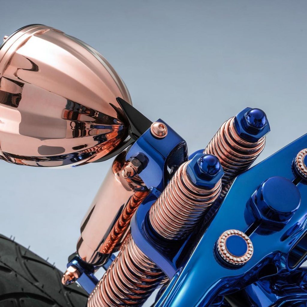 Harley Davidson “Blue Edition” a moto mais cara do mundo. Foto: Divulgação