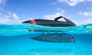 Platypus Craft apresenta o 'Futuristic Swordfish 40' um barco que pode andar até debaixo d'água