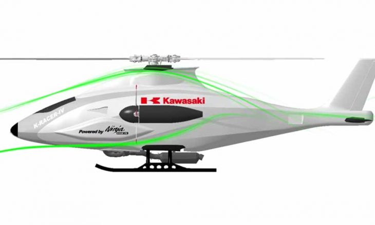 Kawasaki apresenta o K-RACER, um helicóptero movido com motor da Ninja H2 R , veja o vídeo. Foto: reprodução Youtube