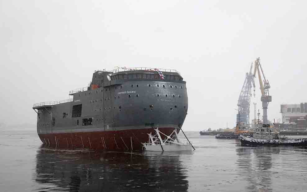 Navio de pesquisa russo é provavelmente o navio mais feio que você já viu. Foto: reprodução Twitter
