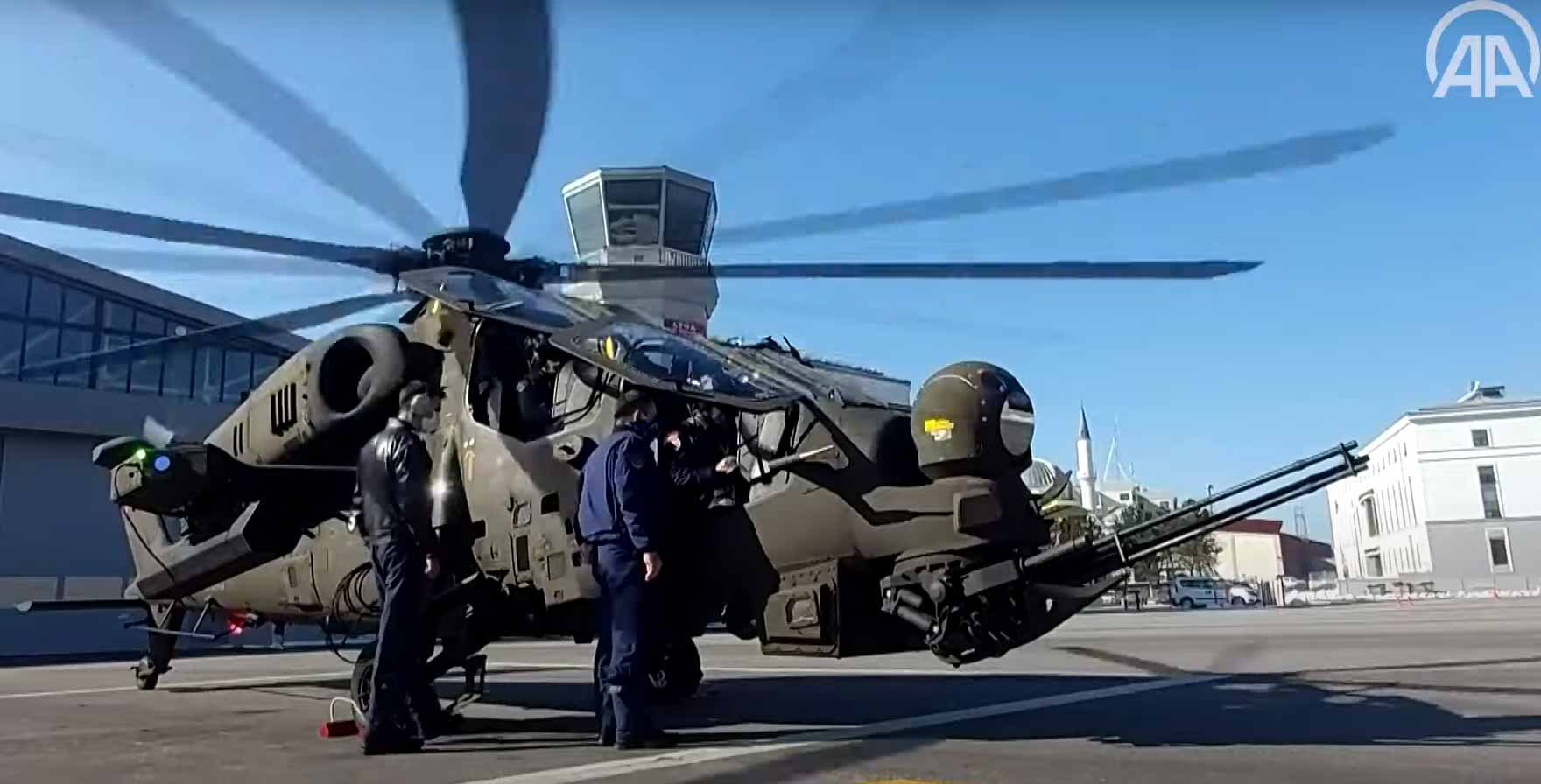 Policiais turcos agora têm seus próprios helicópteros de ataque. Foto: Reprodução Youtube
