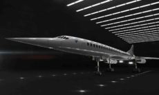 Avião supersônico da Boom Supersoni, promete voo de 4 horas para qualquer lugar do mundo por R$ 526. Foto: Divulgação