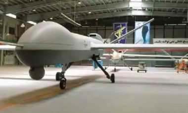 Irã revela o Gaza, um drone capaz de voar por até 35 horas. Foto: Reprodução/Sepahnews