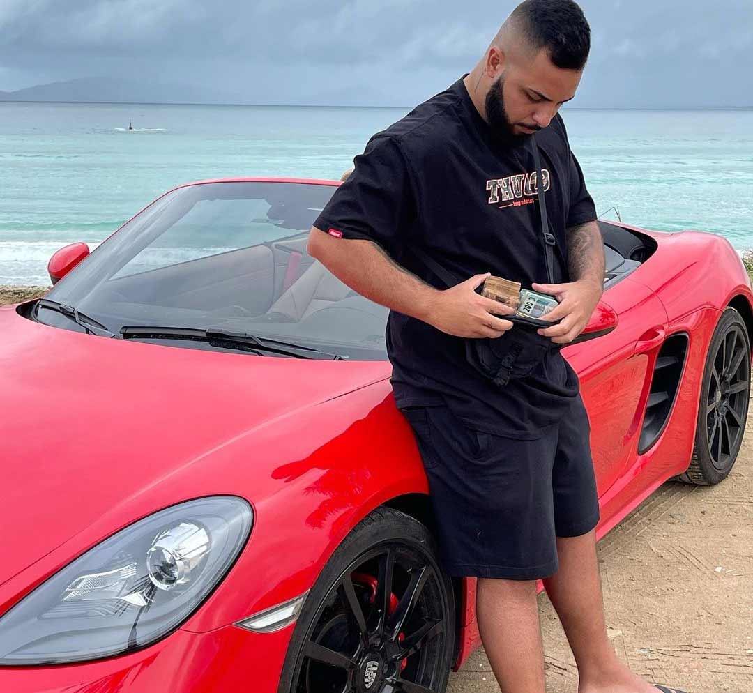  Wesley Pessano, influenciador em criptomoedas é assassinado dentro de Porsche  . Foto: Reprodução Instagram