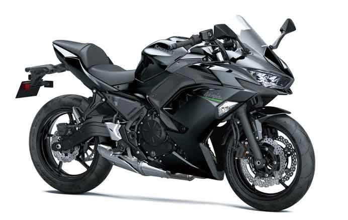 Nova opção de cor Pearl Robotic White para a Ninja 650. Foto: Divulgação