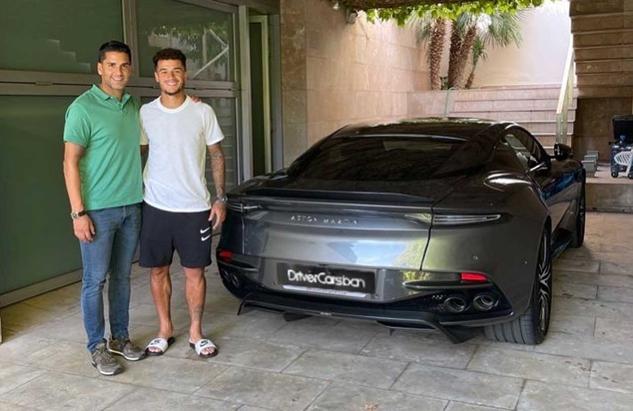 Philippe Coutinho compra Aston Martin de 725 cv em Barcelona. Foto: Reprodução Instagram