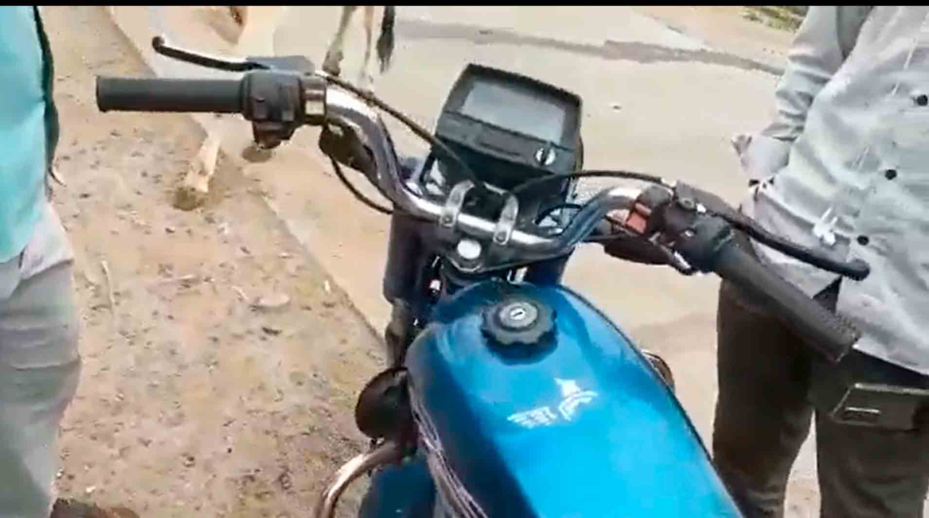 Vídeo: Cobra invade painel de moto na Índia