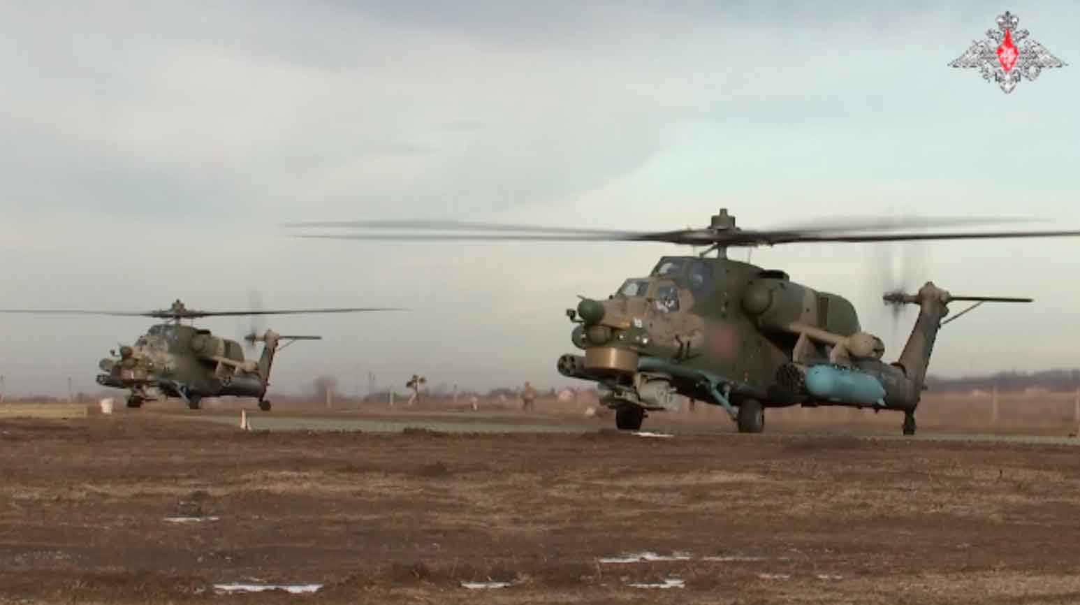 VÍDEO mostra o ataque devastador dos helicópteros Mi-28 e Mi-35 da Rússia