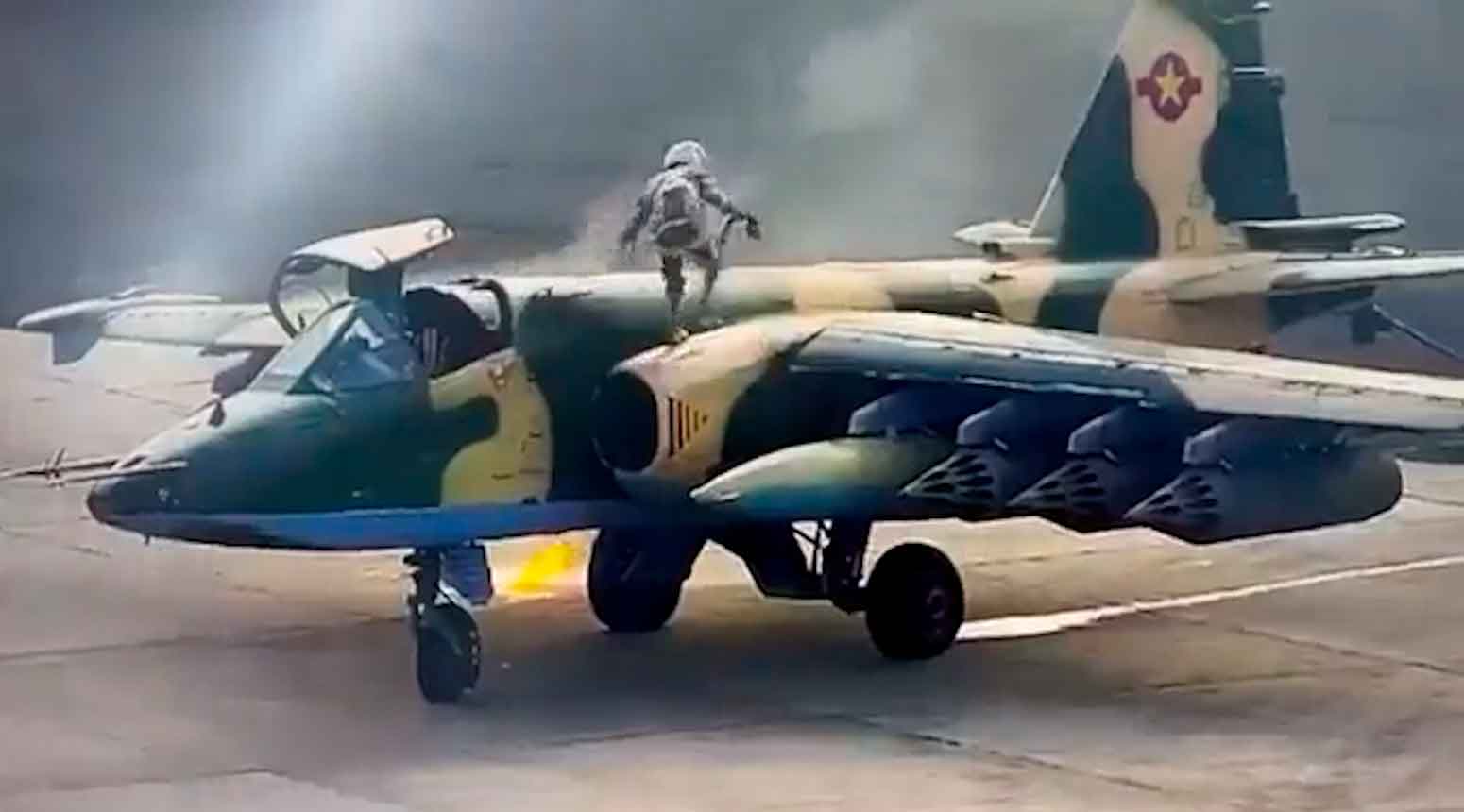 VÍDEO mostra o momento do ataque ao Su-25 do Congo, por míssil antiaéreo de Ruanda