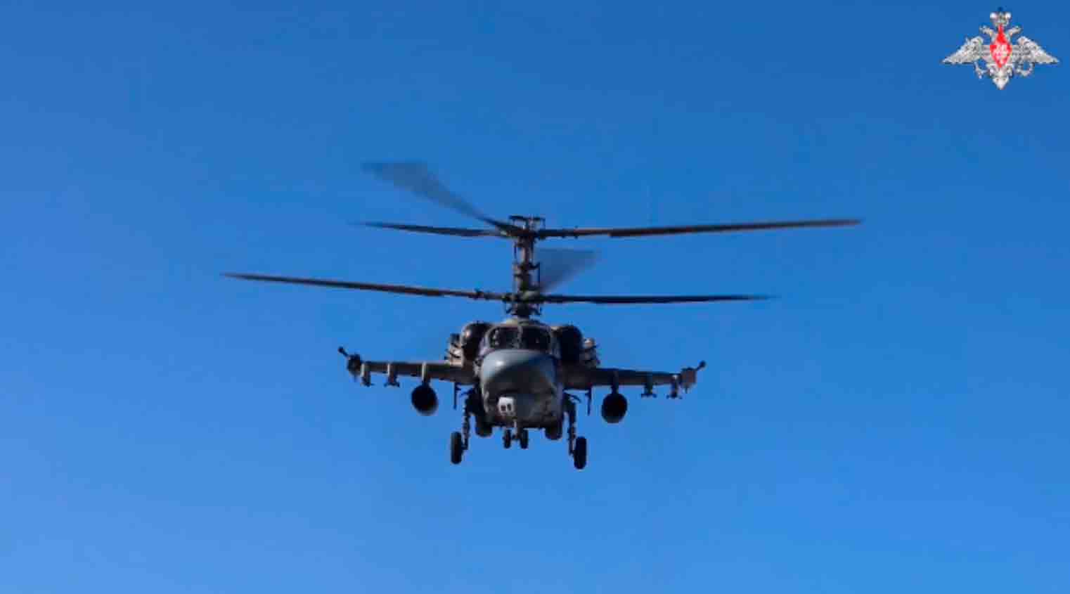 VÍDEO mostra o ataque do helicóptero  Kamov Ka-52 contra forças ucranianas