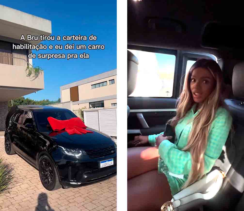 Brunna Gonçalves é aprovada em exame e Ludmilla dá carro avaliado em mais de R$ 730 mil. Foto: reprodução instagram
