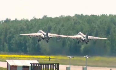 Vídeo: Aviões de ataque russos Su-25SM atacam Forças Armadas da Ucrânia na direção de Krasny Liman. Foto: Telegram