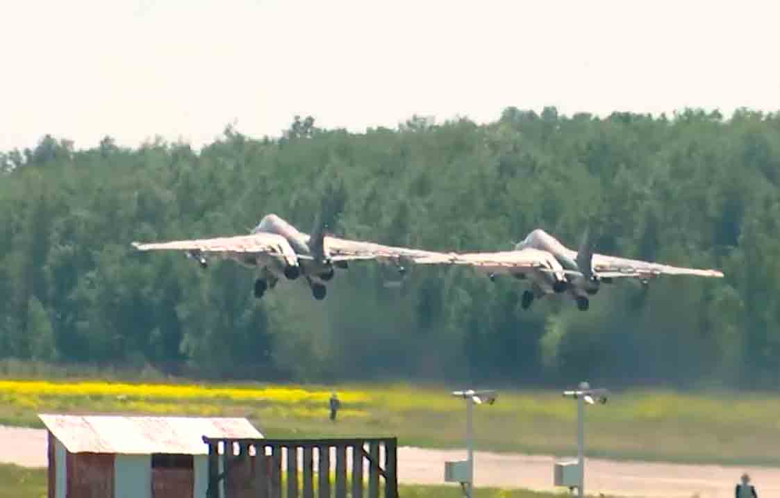 Video: Russian Su-25SM attack aircraft target Ukrainian Armed Forces near Krasny Liman. Photo: Telegram