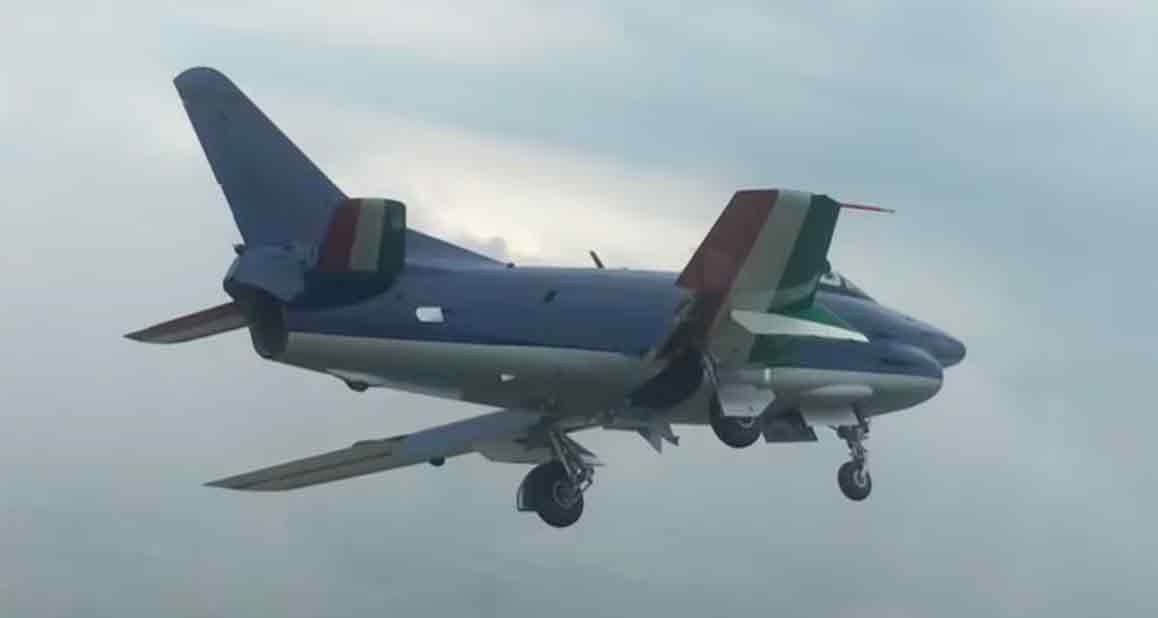 Vídeo: Antigo Caça Fiat G-91R da Força Aérea Italiana voa após 30 anos. Foto: reprodução Youtube