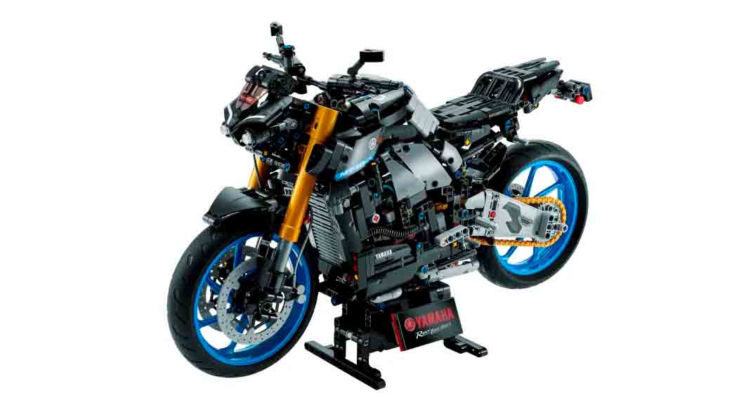 Lego presenta il kit della Yamaha MT-10 SP con cambio marcia a pedale. Foto: Divulgazione