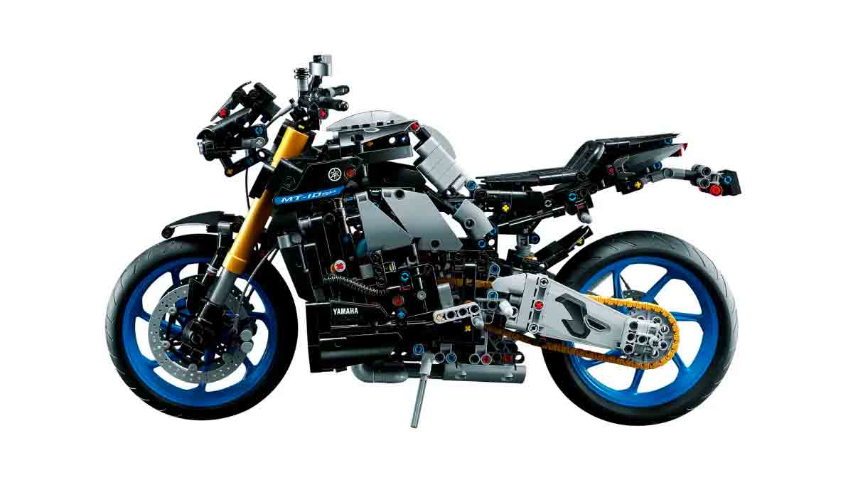 Lego lança kit da Yamaha MT-10 SP que troca as marchas no pedal. Foto: Divulgação