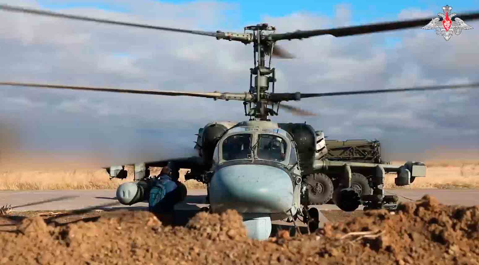 Ka-52 Alligator. Kuva: Venäjän puolustusministeriön Telegram-kanavalta t.me/mod_russia