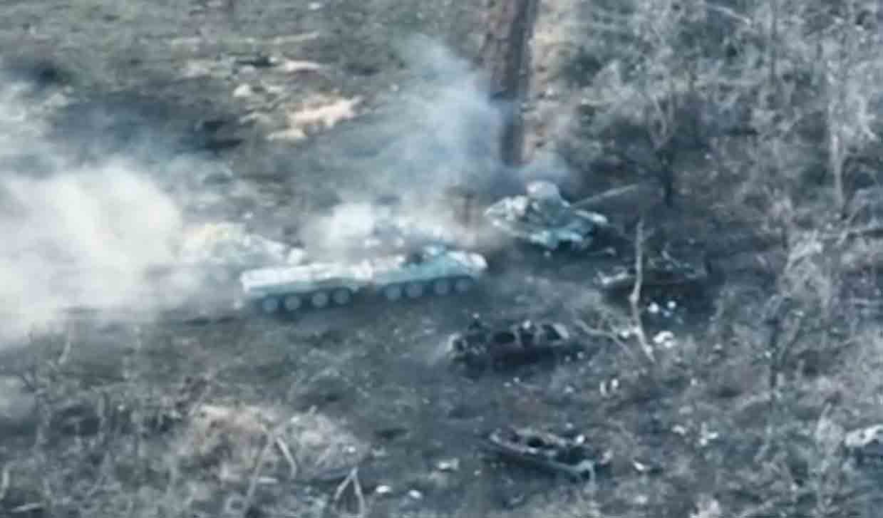 "Lenyűgöző képek" Avdiivkából: ukrán katonák rombolják a nehéz felszereléseket és az orosz inváziós erőket. Fotó és videó: Ismétlés Telegram t.me/ukr_sof