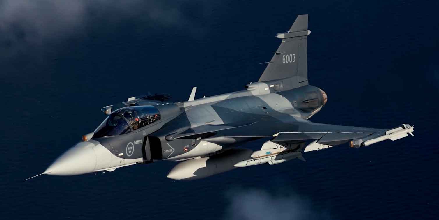 Gripen E. Photos and Video: Instagram Reproduction @saab