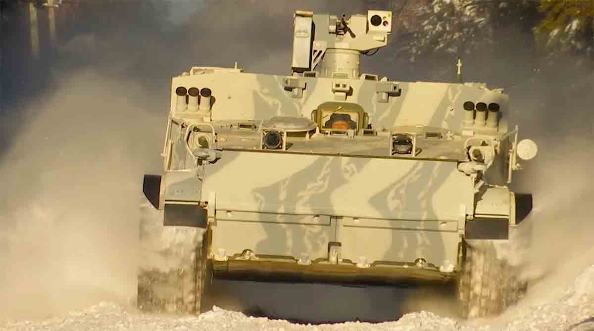 Armored vehicle BT-3F. Photo and video: Rostec State Corporation