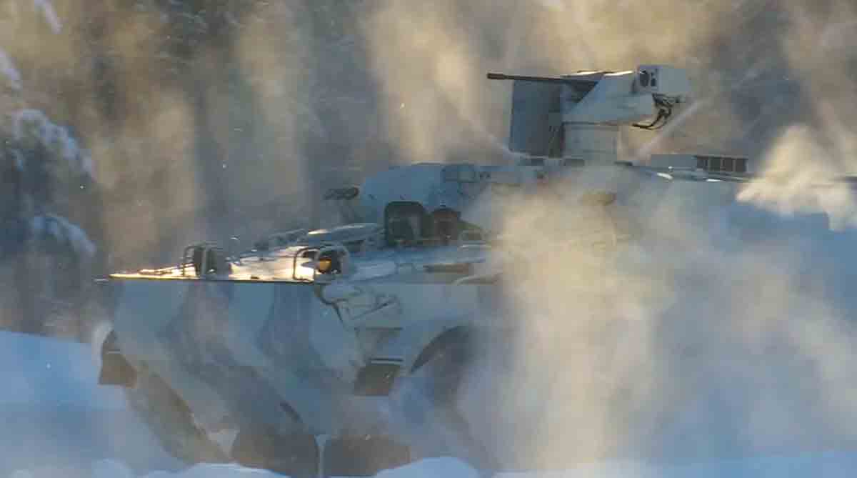 Páncélozott jármű BT-3F. Fotó és videó: Rostec Állami Vállalat