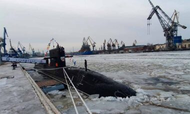 Submarino diesel-elétrico Kronstadt. Foto: Telegram / mod_russia