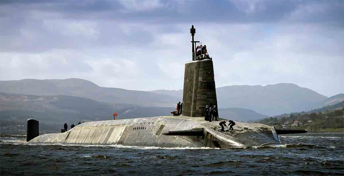 Royal Navy Vanguard Class submarine. Photo: Flicker