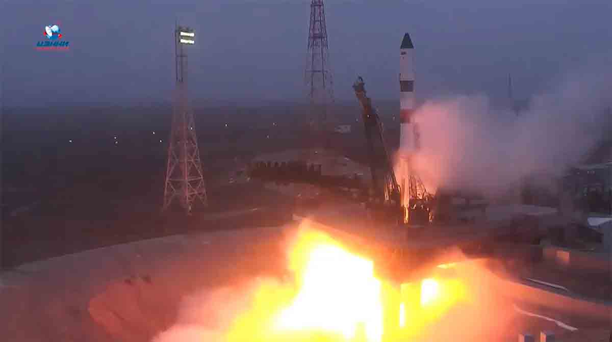 Russische Raket gelanceerd naar de ruimte richting het ISS