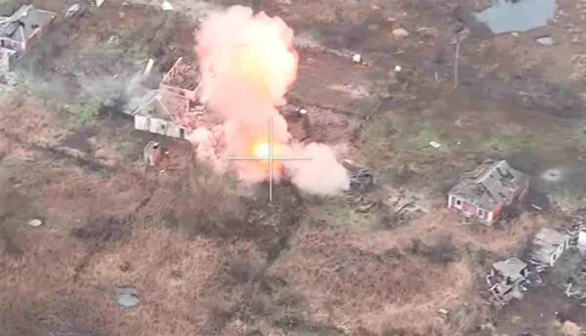 Vídeo mostra a destruição de fortaleza de munições das Forças Armadas Ucranianas. Foto: Telegram / mod_russia