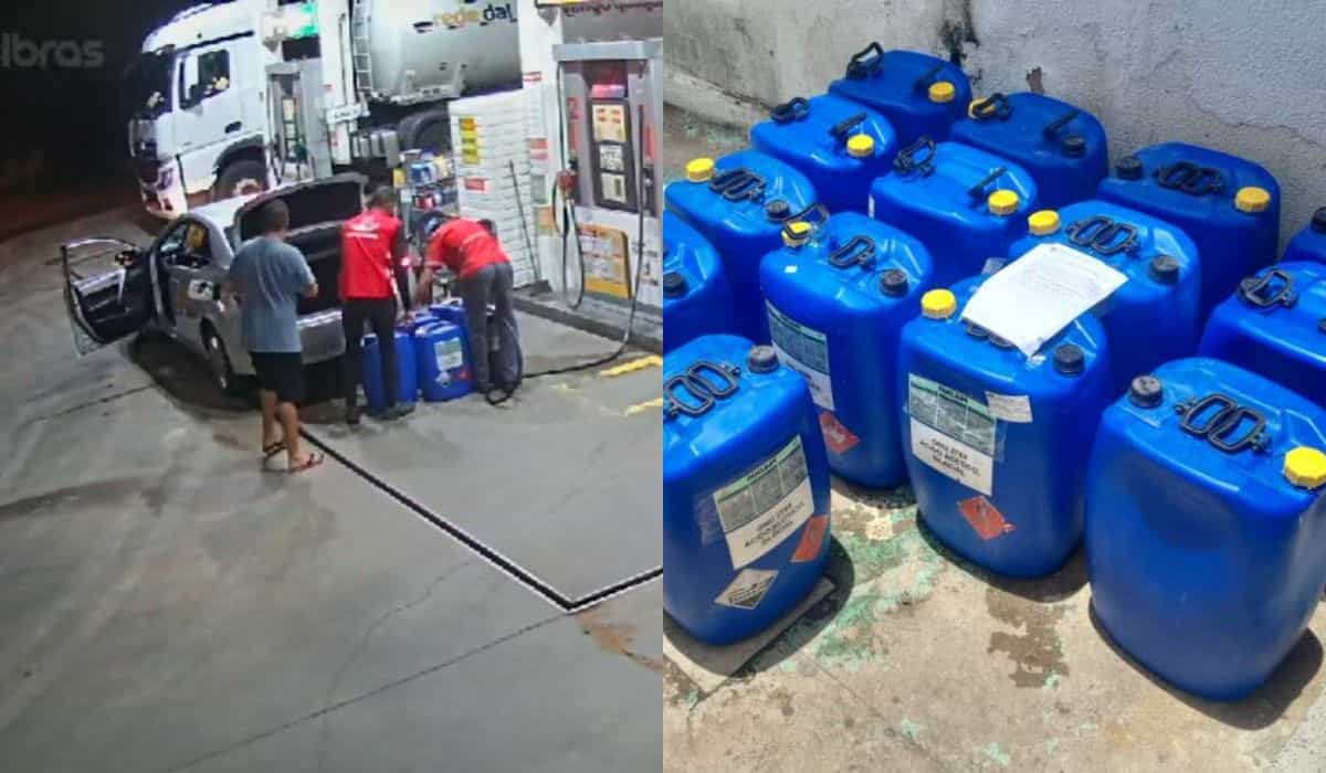 Man gripen efter att ha stulit 800 liter bränsle på bensinstation i Brasilien