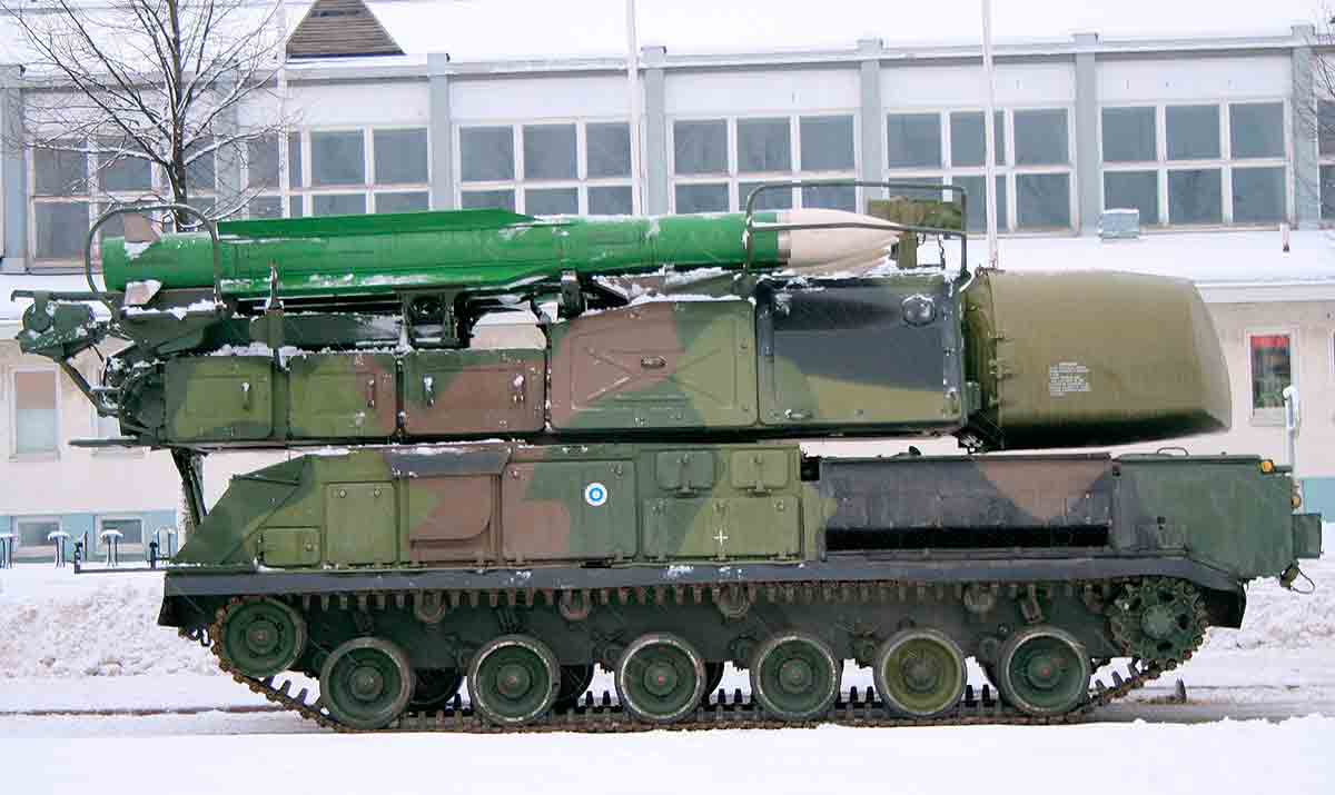 venäläinen BUK-maasta-ilmaan -ohjuspuolustusjärjestelmä