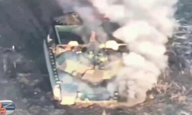 Vídeo: Rússia confirma destruição de mais 1 tanque Abrams americano na direção de Avdeevka