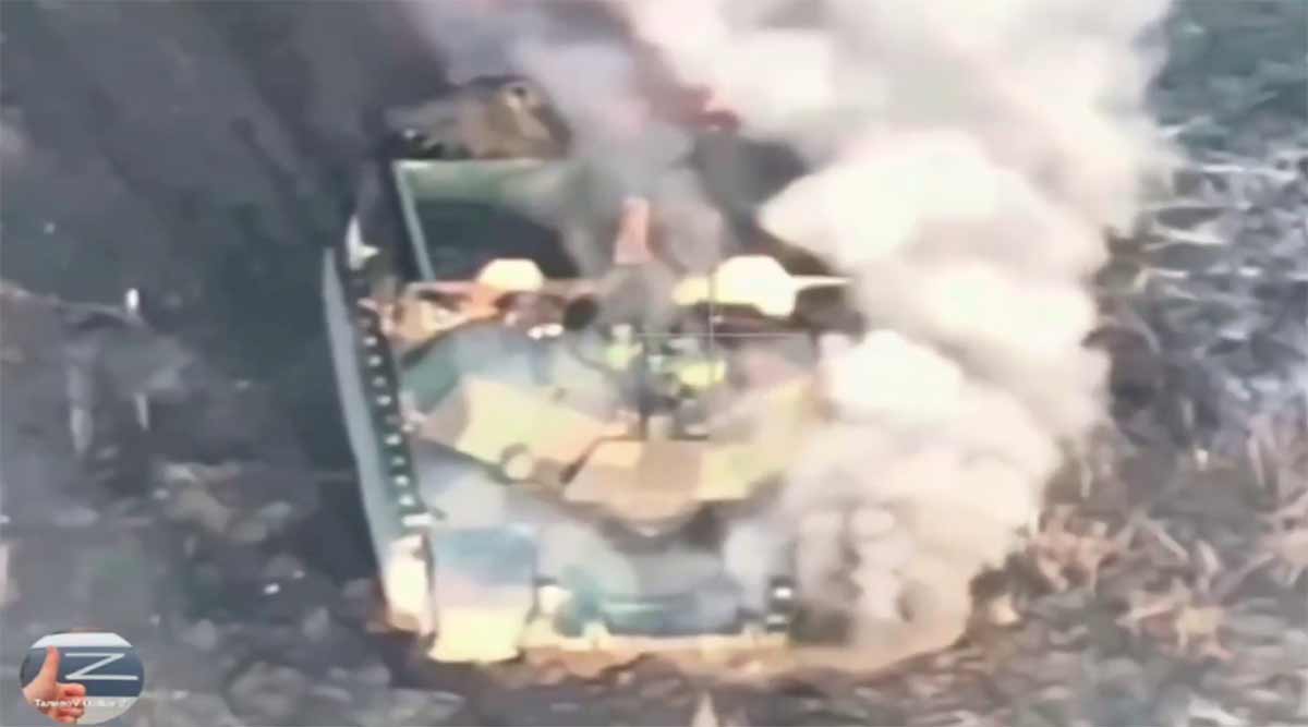 ビデオ：ロシア、アブディウカ方向への更なる1台のアメリカ製アブラムス戦車の破壊を確認