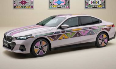 BMW apresenta uma fusão de arte e tecnologia com o novo i5 Flow Nostokana
