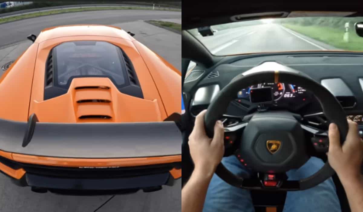 Modifierad Lamborghini Huracán Performante når 360 km/h på motorvägen