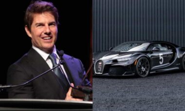 Skådespelaren Tom Cruise förbjöds att köpa en Bugatti efter en händelse under en filmpremiär. Foto: Reproduktion Instagram @tomcruise - @bugatti