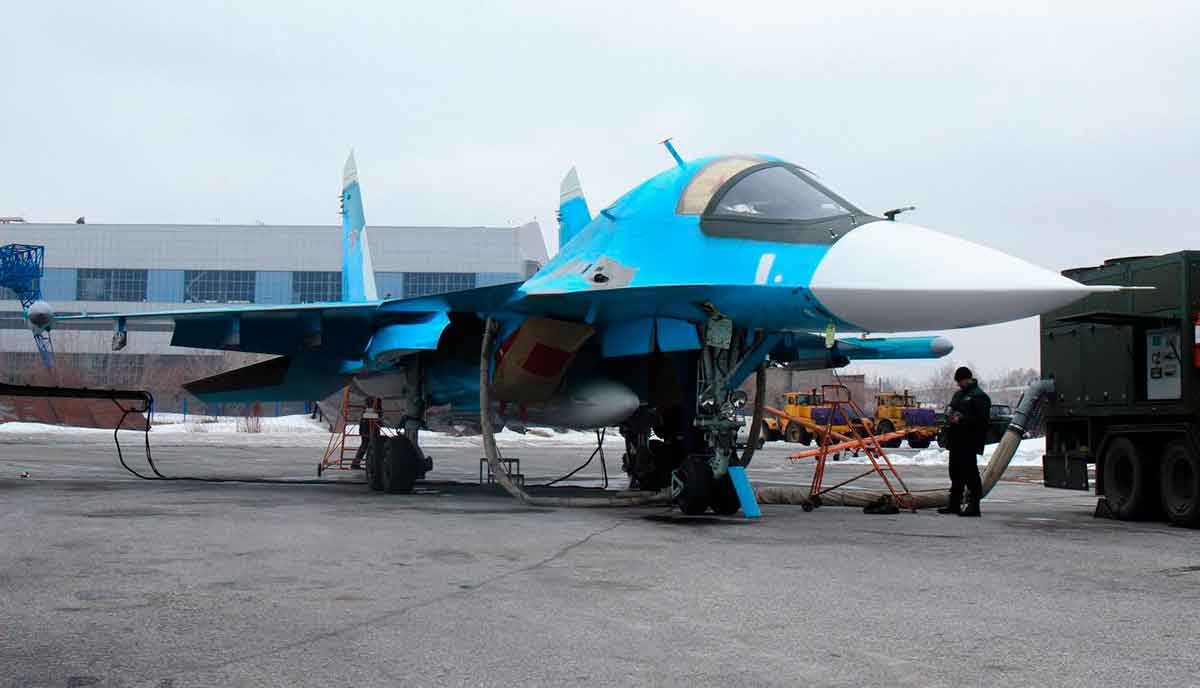 Su-34. Billede: Telegram t.me/uac_ru