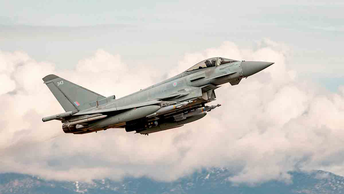 Typhoon . Foto: Reprodução twitter @eurofighter