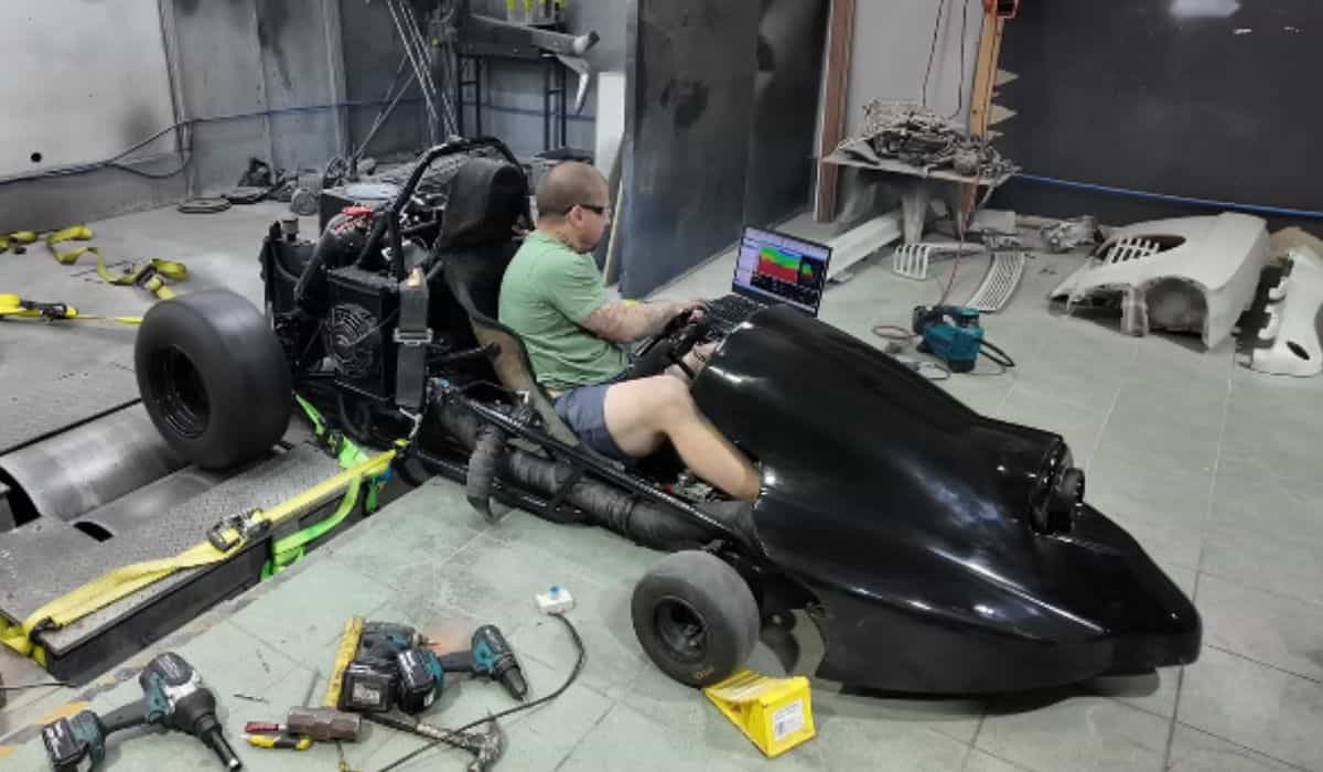 Modified 800 HP Kart Spits Flames During Dyno Test