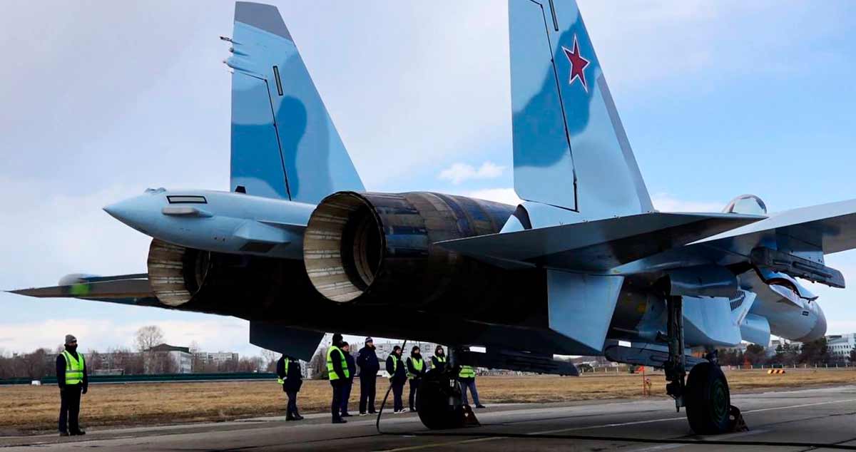 Su-35S. Lähde ja kuvat: Telegram uac_ru