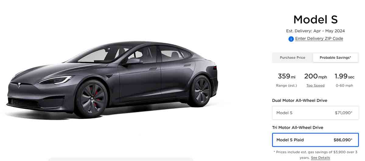 Tesla släpper nya Sportsäten för Model S Plaid i Nordamerika. Video och foto: Reproduktion Twitter @Tesla