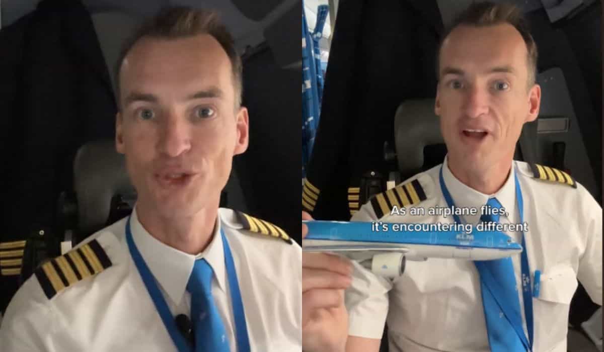 Pilot wird auf TikTok viral, indem er Turbulenzen erklärt: 'ein natürlicher Teil des Fliegens'