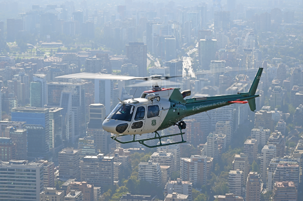 Airbus Helicopters leverer den første H125 til Carabineros i Chile. Foto: Airbus Helicopters