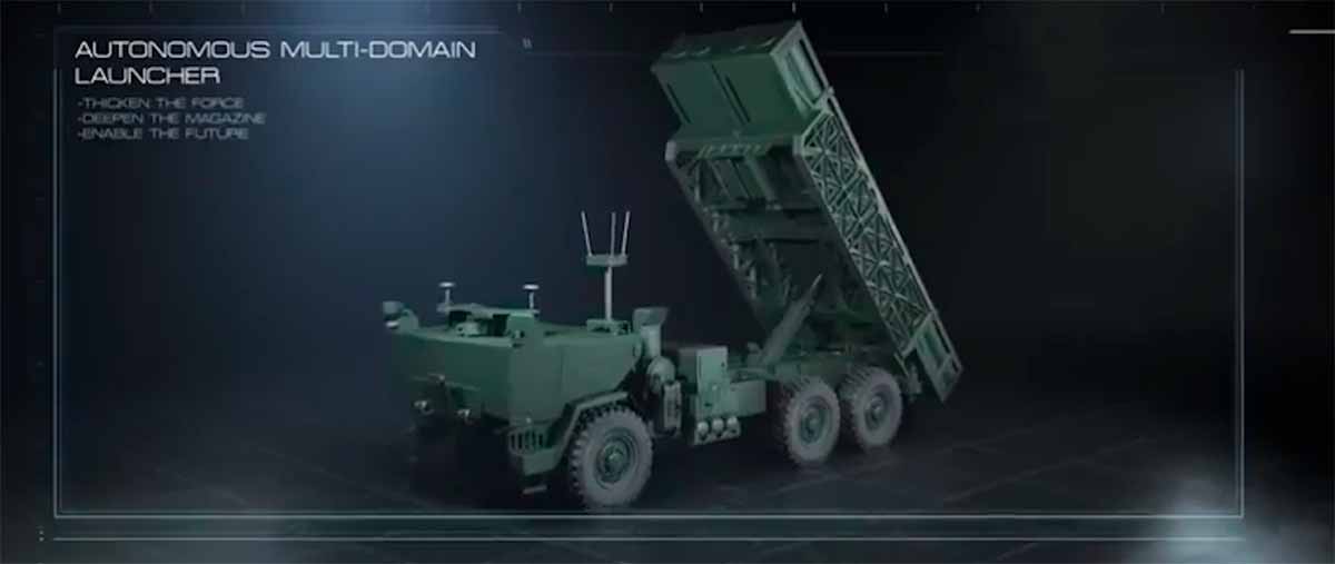 Wideo: Armia USA przedstawia autonomiczną bezzałogową wyrzutnię rakiet. Zdjęcie i wideo: Telegram / ssternenko