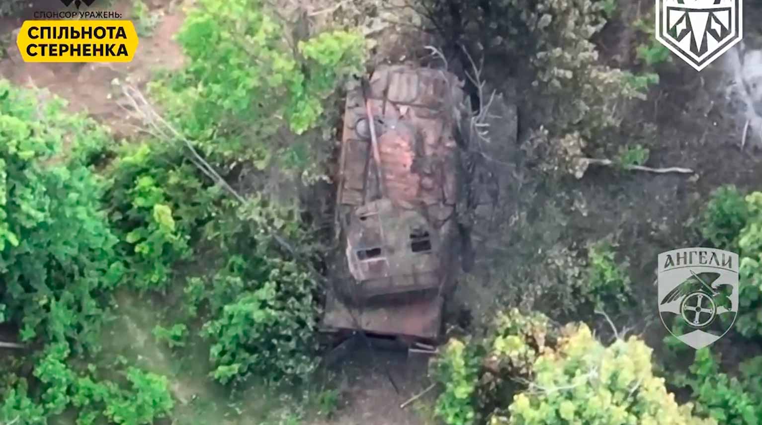 Video shows the destruction of a rare 2S34 Khosta self-propelled gun in the Donetsk region. Video and photos: t.me/adamtactic